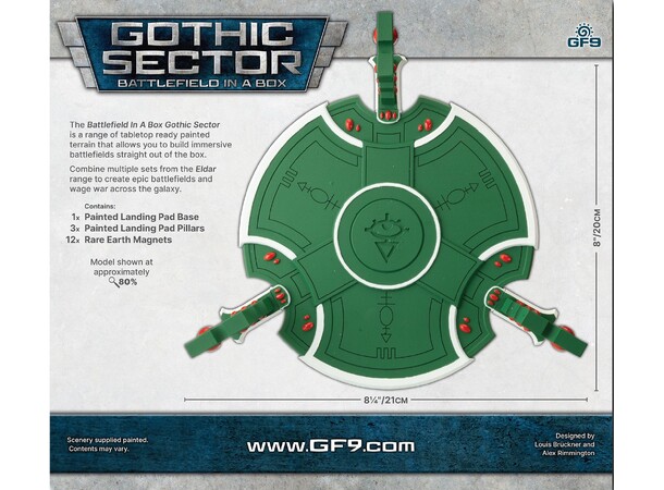 Terräng Eldar Landing Pad Battlefield in a Box - Gothic Sector 
