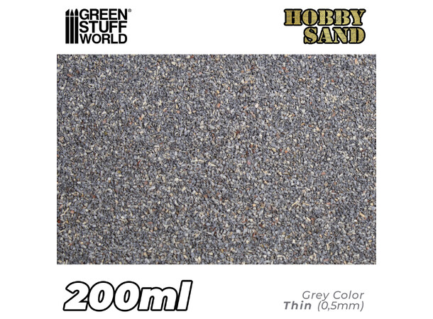 Thin Hobby Sand - Dark Grey 200ml Green Stuff World 