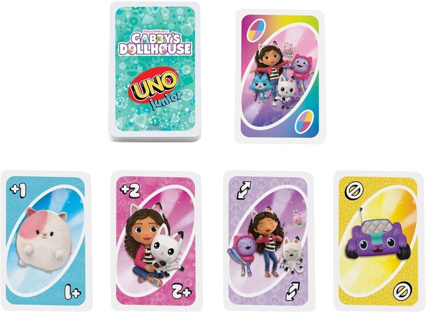 UNO Junior Gabbys Dollhouse Kortspel 
