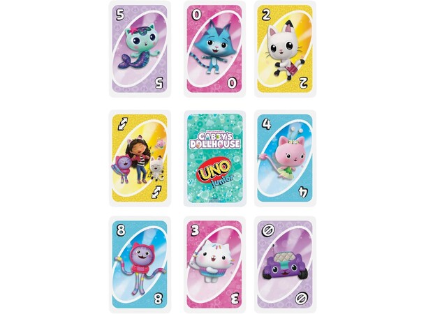 UNO Junior Gabbys Dollhouse Kortspel 