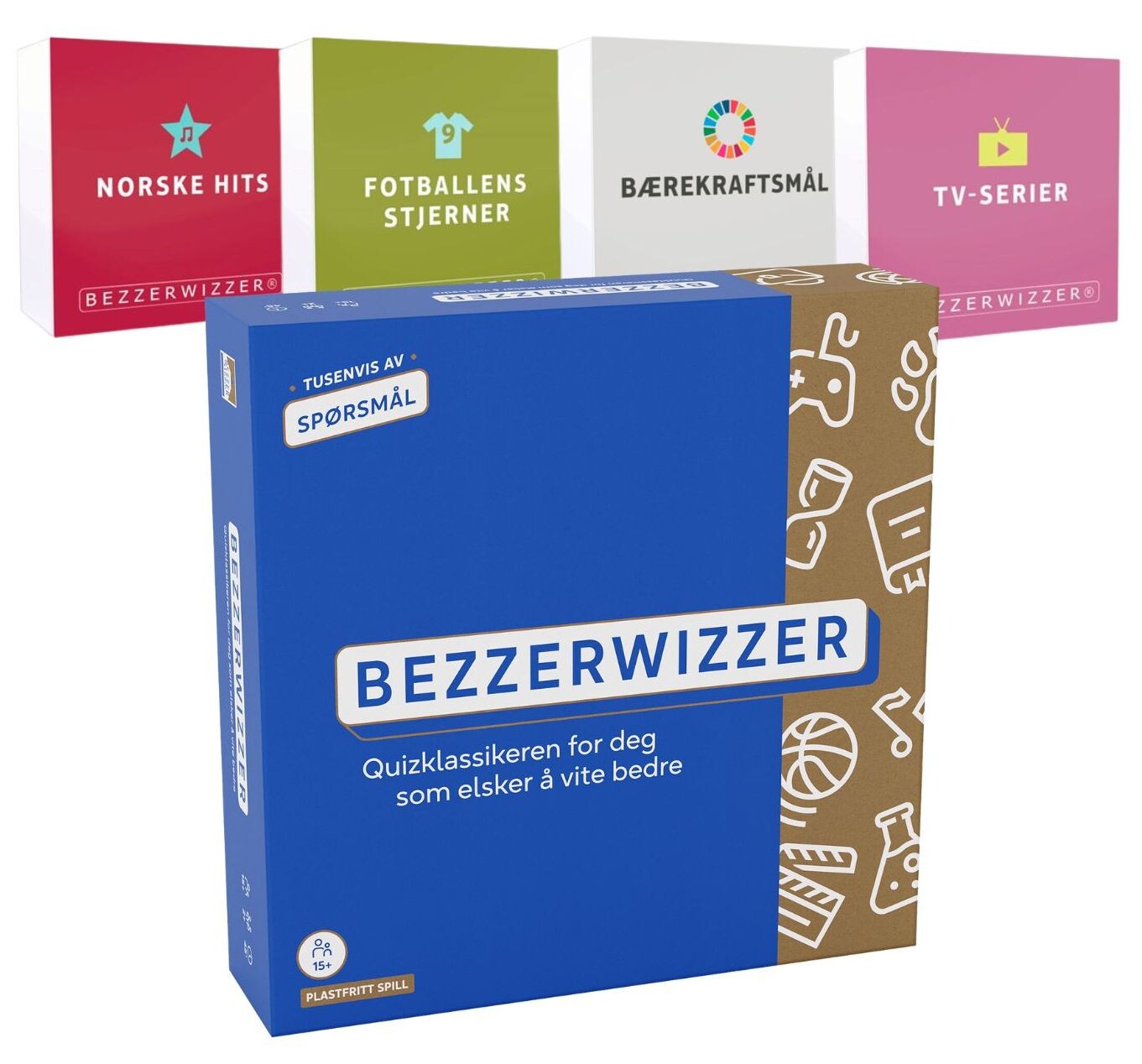 Bezzerwizzer Paket - Med 4 expansioner NORSK UTGÅVA