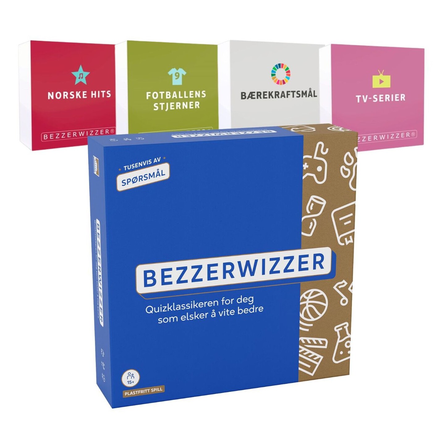 Bezzerwizzer Paket - Med 4 expansioner NORSK UTGÅVA