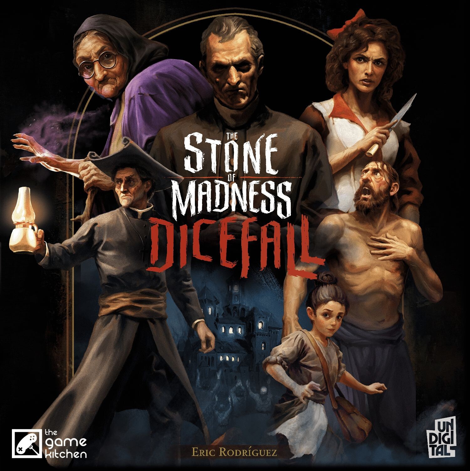 Stone of Madness Dicefall Brädspel