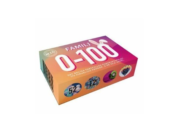 0-100 Mini Familj Frågespel Svensk utgåva 