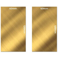 Brass Metal Sheets 60x120mm x2 Green Stuff World