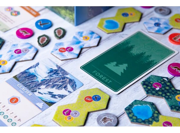 Cascadia Alpine Lakes Brädspel Svensk utgåva 