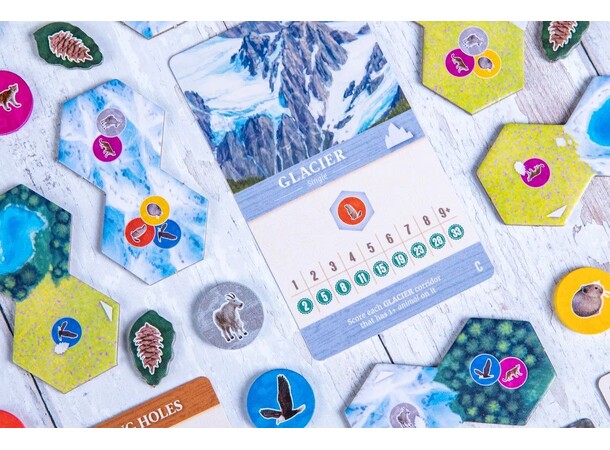 Cascadia Alpine Lakes Brädspel Svensk utgåva 