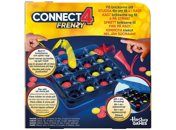 Connect 4 Frenzy Brädspel Svensk utgåva 