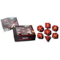 D&D Dragon Scale Silicone Dice Set RED 