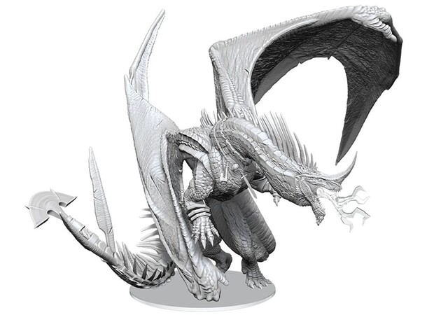 D&D Figur Nolzur Ancient Blue Dragon Nolzur's Marvelous Miniatures - Umålad 