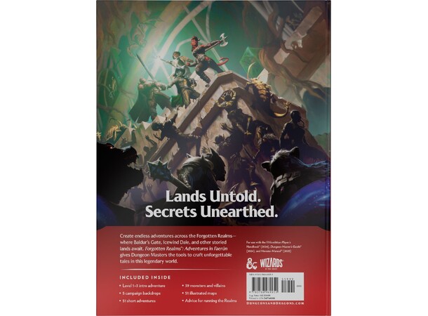 D&D Forgotten Realms DM Expansion Adventures in Faerun - Dungeon Master 