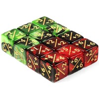 Dice Counters - 12 st (Röd/Grön) 