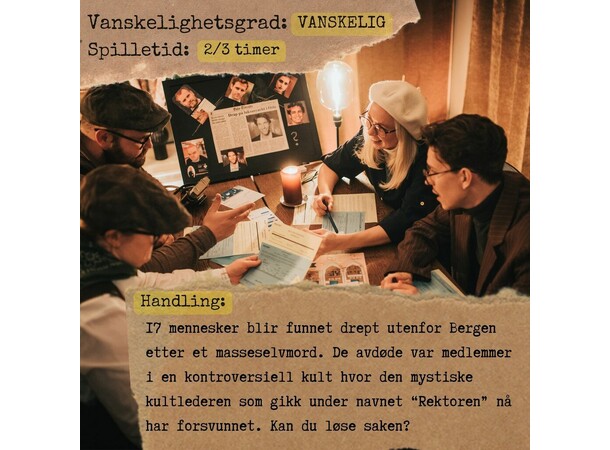 Drapet på Kultmedlemmene - NORSK Detective for a Day 