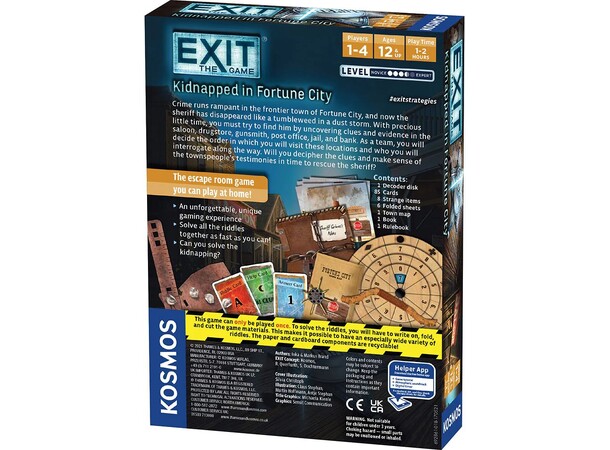 EXIT Kidnapped in Fortune City Brädspel 