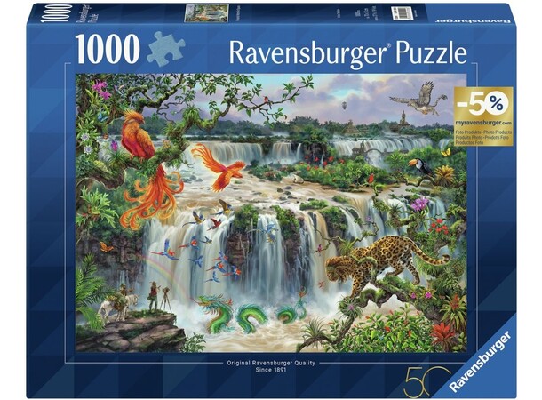 Fantastic Waterfall Iguazu 1000 bitar Pussel - Ravensburger Puzzle 