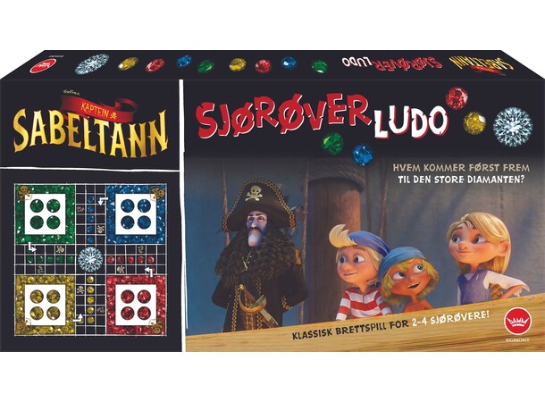 Kaptein Sabeltann Sjørøver Ludo - NORSK 