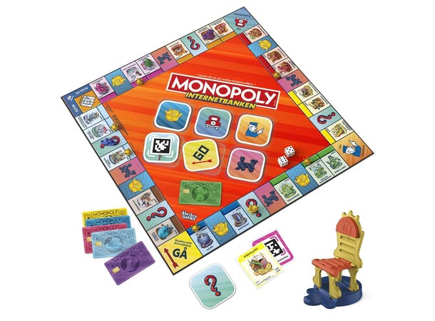 Monopoly Internetbanken Brädspel Svensk utgåva 