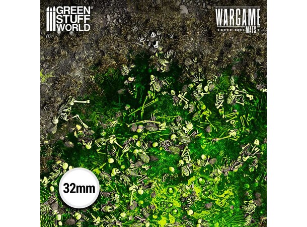 Neoprene Mat 4x4 Boneblight Marsh Green Stuff World - 120 x 120 cm 