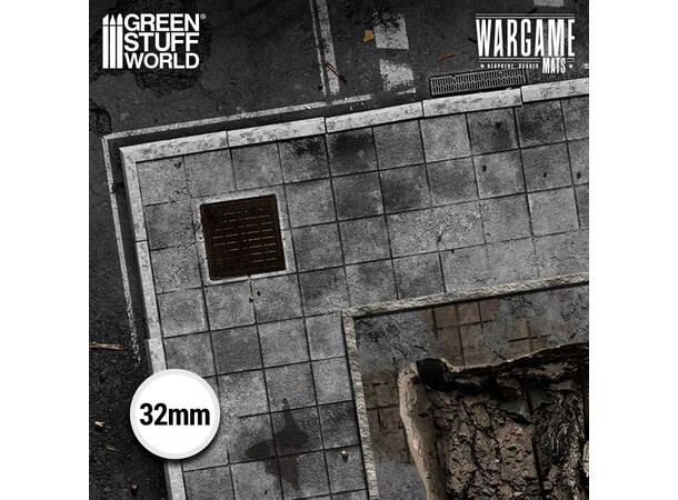 Neoprene Mat 4x6 Ground Zero District Green Stuff World - 120 x 180 cm 
