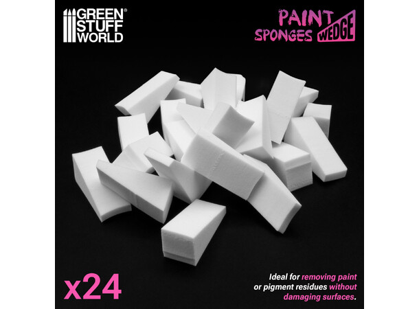 Paint Wedge Sponges x24 Green Stuff World 