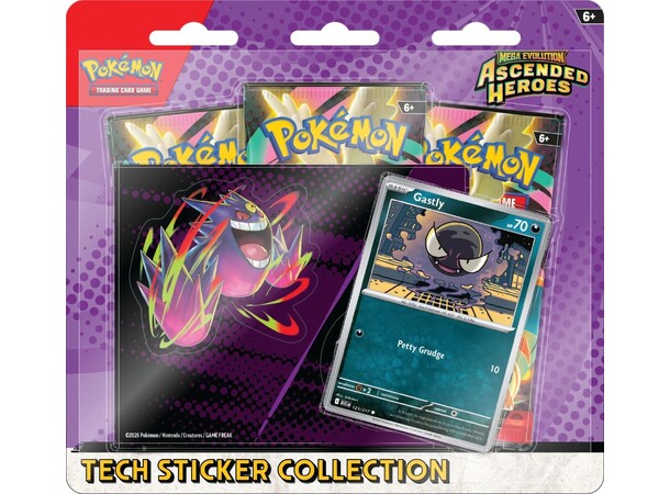Pokemon Ascended Heroes Tech Sticker #2 Gastly 