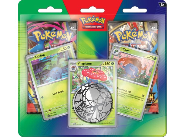 Pokemon Enhanced 2-Pack Blister Oddish, Gloom, Vileplume 