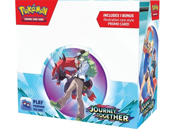 Pokemon Journey Together ENHANCED Box Booster Box med promo-kort 