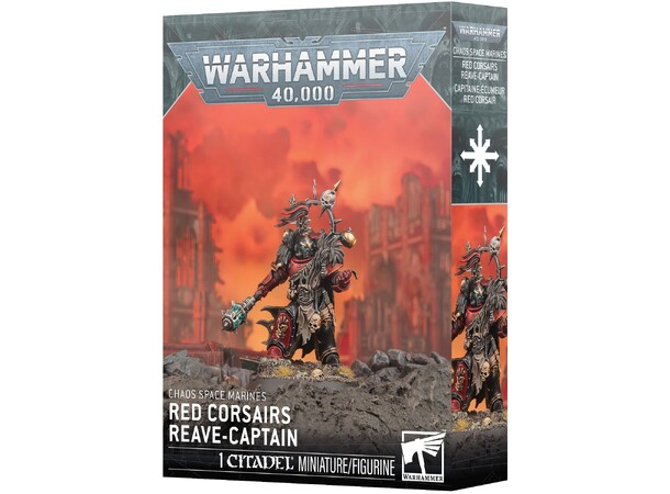 Red Corsairs Reave-Captain Chaos Space Marines - Warhammer 40K 