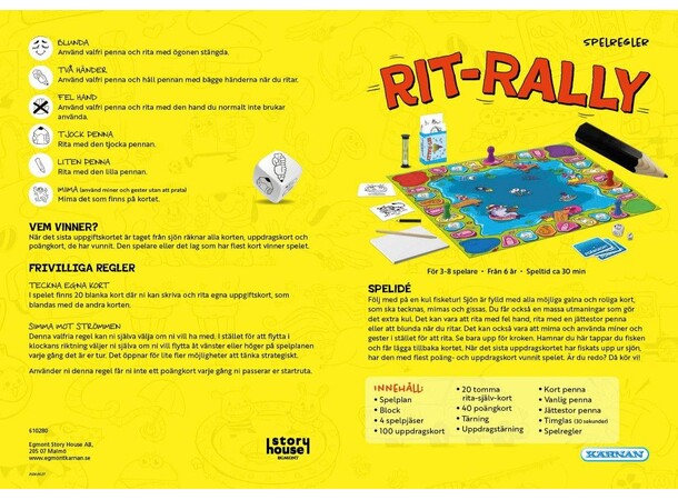 Rit Rally Brädspel Svensk utgåva 
