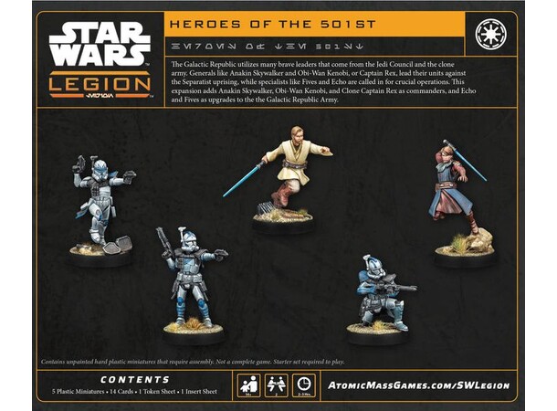 Star Wars Legion Heroes of Clone Army Heroes of the Clone Army 