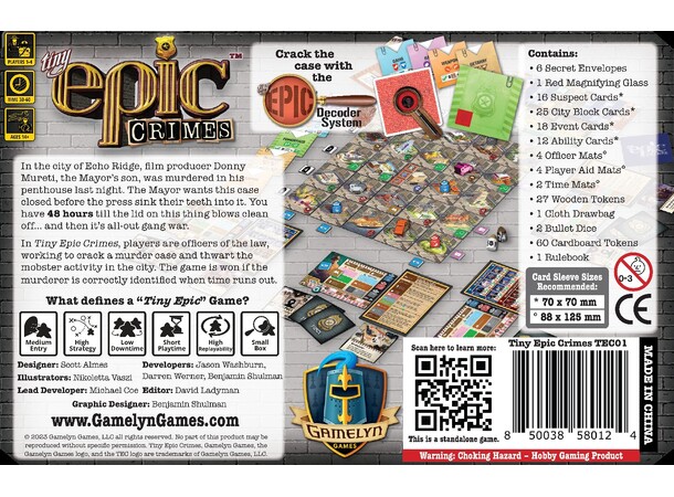 Tiny Epic Crimes Brädspel 