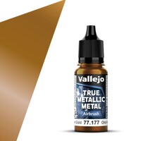 Vallejo True Metallic Airbrush Arcane Gold - True Metallic Metal