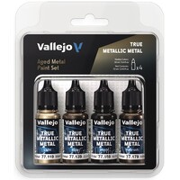 Vallejo True Metallic Set Aged Metal True Metallic Metal