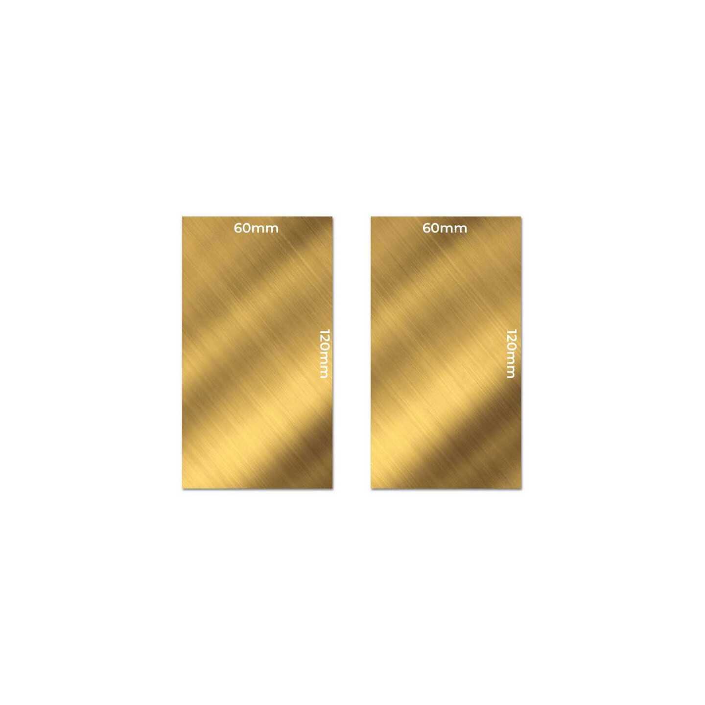 Brass Metal Sheets 60x120mm x2 Green Stuff World