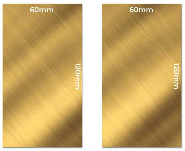 Brass Metal Sheets 60x120mm x2 Green Stuff World