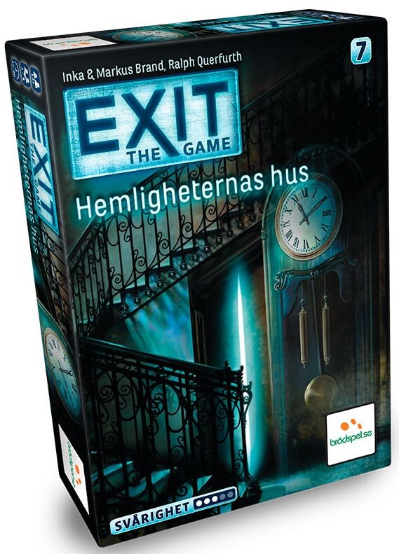 EXIT 7 Hemligheternas Hus Brädspel Svensk utgåva