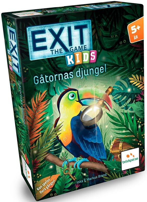 EXIT Kids 1 Gåtornas Djungel Brädspel Svensk utgåva