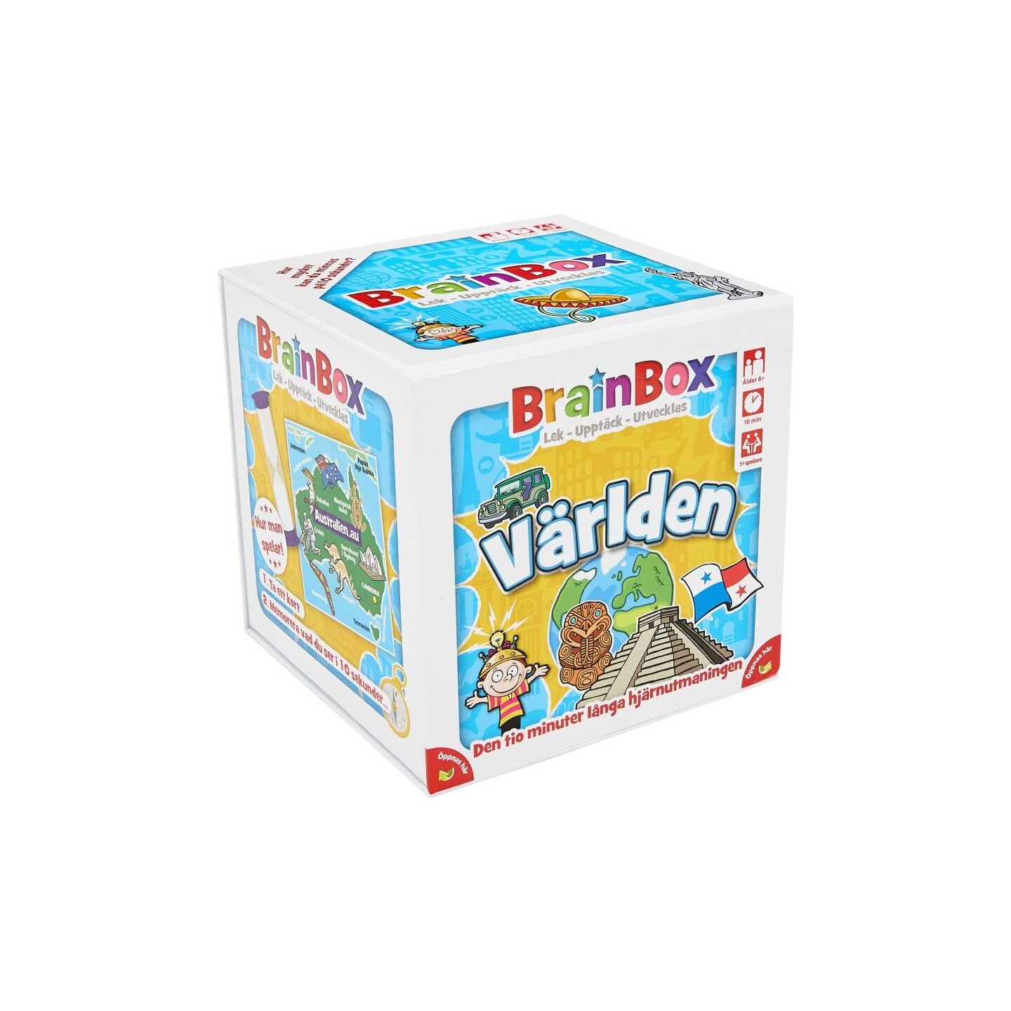 Brainbox Världen Brädspel Svensk utgåva